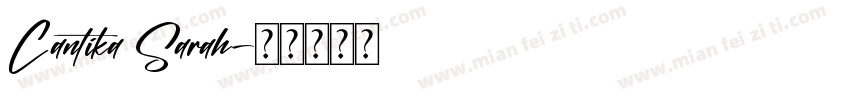 Cantika Sarah字体转换